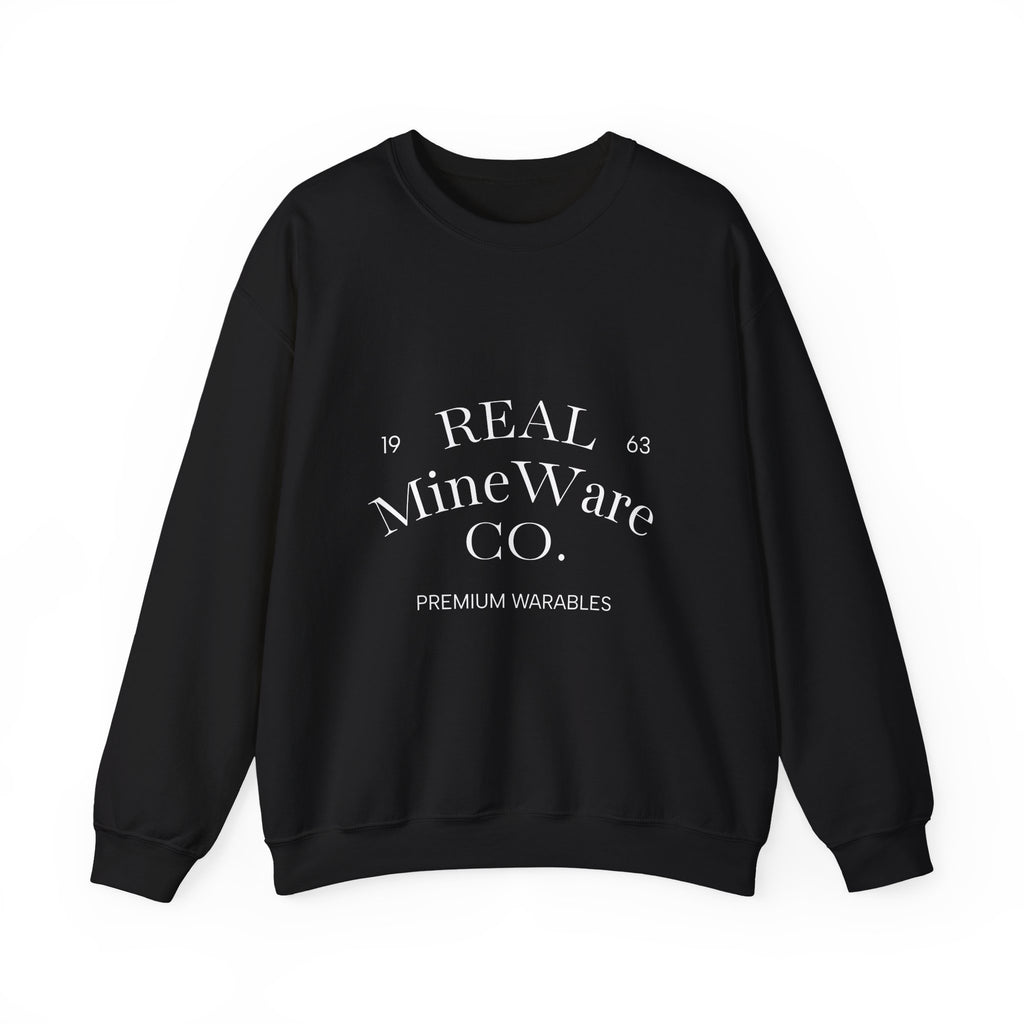 Crewneck Sweatshirt — Minimal 'Real Apparel Co.' Graphic Pullover